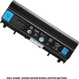 SOLUTIONS-365 COMPATIBLE E5440 N5YH9 Y6KM7 VV0NF 97WH BATTERY FOR DELL LATITUDE E5440 E5540 9 Cell Lap...