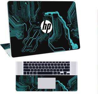 Inkykart Pattern H5 Top+Wrist Pad Vinyl Laptop Skin/Sticker/Cover vinyl Laptop Skin Compatible for 17.3 inch
