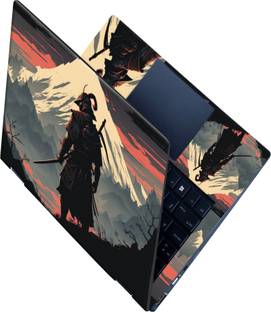 Flipkart SmartBuy _All Panel_Samurai warrior Vinyl Laptop Skin Compatible for 15.6 inch