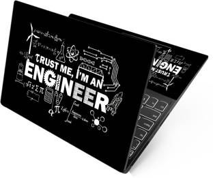 Anweshas Premium Vinyl HD Printed Easy to Install Full Panel Laptop Skin/Sticker/Decal for all Size Laptops upto 15.6 inch No Residue, Bubble Free - Rocket Trust Me I am Engineer Self Adhesive Vinyl Laptop Decal 15.6