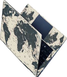 SCOTLON All Panel_World map_Premium Laptop Skin Vinyl Laptop Decal 15.6