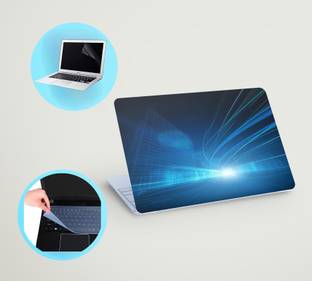 SDM 3in1 laptop skin with track-pad & SCREEN GAURD (speed of light) 15.6 inch Vinyl Laptop Skin Compat...