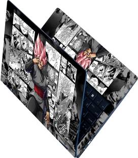 Anweshas Full Body Laptop Skin Sticker For 14 to 15.6 inch Laptop - Goku Black Rose Self Adhesive Stretched Vinyl Laptop Skin Compatible for 15.6 inch