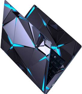 Flipkart SmartBuy Full Body Laptop Skin for Laptops Upto 15.6 Inch - Ice Shard Glow HD Sticker No Resi...