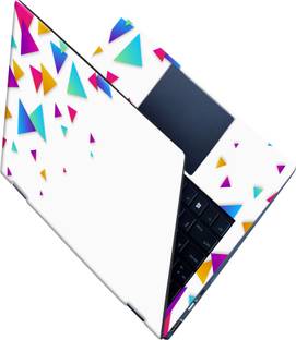 SCOTLON _All Panel_Colorful scattered triangles_ Vinyl Laptop Decal 15.5