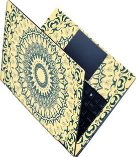 SCOTLON _All Panel_Round rangoli design_ Vinyl Laptop Decal 15.5