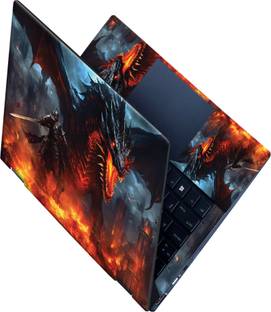 SCOTLON All panel_Mighty dragon_Premium Laptop Skin Vinyl Laptop Skin Compatible for 15.6 inch