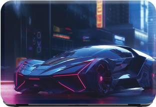 SCOTLON _Single Panel_AI generated futuristic car_ Vinyl Laptop Skin Compatible for 15.5 inch