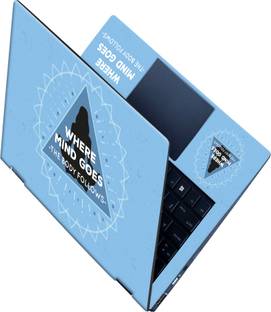 SCOTLON _All Panel_Body follows mind_Premium Vinyl laptop Skin_ Vinyl Laptop Skin Compatible for 15.6 inch