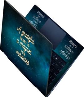 Flipkart SmartBuy _All Panel_ Grateful heart_Premium laptop Skin_ Vinyl Laptop Decal 15.6