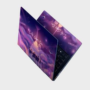 Yuckquee Life Goes On BTS Full Body Vinyl Laptop Skin 14" P-1 Vinyl Laptop Skin Compatible for 14 inch