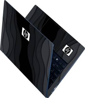 Anweshas Full Body Laptop Skin Sticker - HP Silver Logo on Black Gradiant_Uv Self Adhesive Vinyl Laptop Decal 15.6