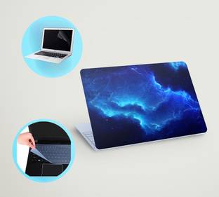 SDM 3in1 laptop skin with track-pad & SCREEN GAURD (light wave) 15.6 inch Vinyl Laptop Skin Compatible...