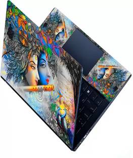 KALARKARI Laptop Skin Raddha_Krishna Prem Premium viny Laptop Skin/Sticker for laptop Vinyl Laptop Skin Compatible for 15.6 inch