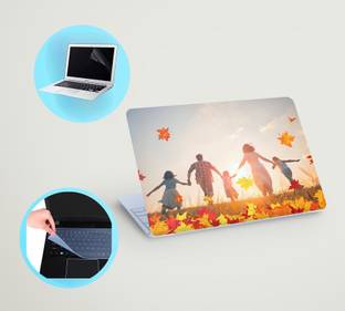 SDM 3in1 laptop skin with track-pad & SCREEN GAURD (Family Time) 15.6 inch Vinyl Laptop Skin Compatibl...