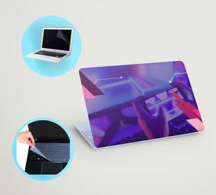 SDM 3in1 laptop skin with track-pad & SCREEN GAURD (mobile gaming theme) 15.6 inch Vinyl Laptop Skin C...
