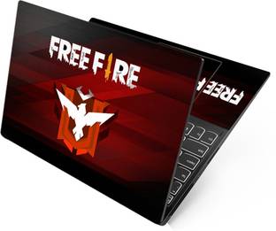 Anweshas HD Printed Full Panel Laptop Skin Sticker Vinyl Fits Size Upto 15 inches No Residue, Bubble Free, Waterproof - Free Fire Log Rank Self Adhesive Vinyl Laptop Decal 15.6
