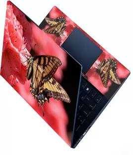 KALARKARI Laptop Skin Butterfly on Nector Premium vinyl HD printed Easy to Install Laptop Skin/Sticker/Vinyl/Cover for all size laptops vinyl Laptop Skin Compatible for 15.6 inch