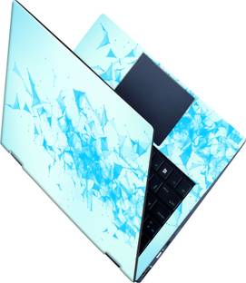 SCOTLON _All Panel_Sky blue triangle pyramid_ Vinyl Laptop Decal 15.5