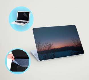 SDM 3in1 laptop skin with track-pad & SCREEN GAURD (evening time) 15.6 inch Vinyl Laptop Skin Compatib...