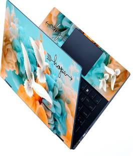 dzazner HD Printed Full Panel Laptop Skin Upto 15.6 inches Self Adhesive Vinyl Reusable Laptop Skin Compatible for 15.6 inch