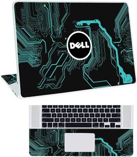 Inkykart Pattern D5 Top+Wrist Pad Vinyl Laptop Skin/Sticker/Cover vinyl Laptop Skin Compatible for 14 inch