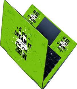 Flipkart SmartBuy _All Panel_ Dream it do it_Premium laptop Skin_ Vinyl Laptop Decal 15.6