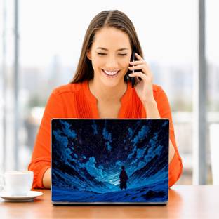 DecorPrintDesign LAPTOP SKIN STICKER 15X10 INCH DP2249 VINYL Laptop Skin Compatible for 15 inch