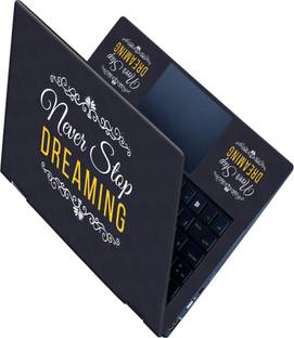 Flipkart SmartBuy _All Panel_ Never stop dreaming_Premium laptop Skin_ Vinyl Laptop Skin Compatible fo...