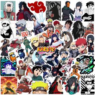 CodersParadise 5.5 cm Naruto Stickers for Laptop, Diary, Guitar, Mobile Phone - Waterproof Self Adhesive Sticker