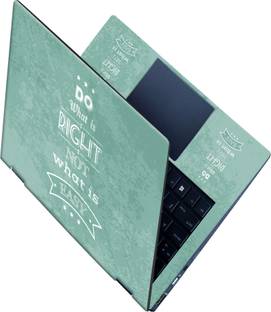 Flipkart SmartBuy _All Panel_ Do what is right_Premium laptop Skin_ Vinyl Laptop Skin Compatible for 1...