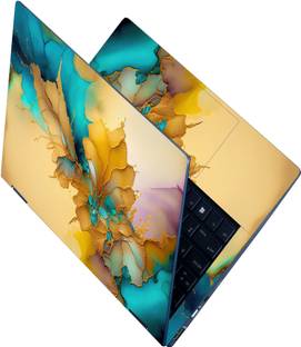 Flipkart SmartBuy Full Body Laptop Skin Sticker - Abstract Art Painting in Alcohol Self Adhesive Vinyl Laptop Decal 15.6
