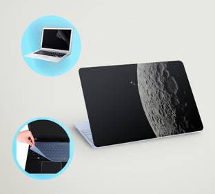 SDM 3in1 laptop skin with track-pad & SCREEN GAURD (space) 15.6 inch Vinyl Laptop Skin Compatible for ...