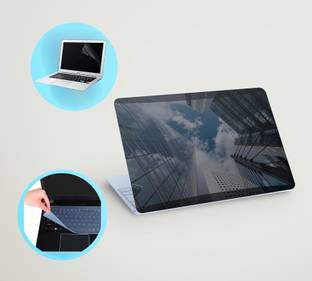 SDM 3in1 laptop skin with track-pad & SCREEN GAURD (sky shadow ) 15.6 inch Vinyl Laptop Skin Compatibl...