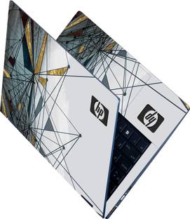 Anweshas Full Body Laptop Skin Sticker - HP Logo Geometric Design Self Adhesive Vinyl Laptop Decal 15.6