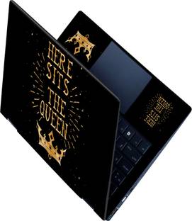 Flipkart SmartBuy _All Panel_ Sits the queen_Premium Vinyl laptop Skin_ Vinyl Laptop Skin Compatible f...