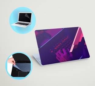 SDM 3in1 laptop skin with track-pad & SCREEN GAURD (gaming key**) 15.6 inch Vinyl Laptop Skin Compatib...