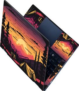 Flipkart SmartBuy _All Panel_Beautiful sunset Vinyl Laptop Skin Compatible for 15.6 inch