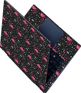 SCOTLON _All Panel_Rose crane and white triangle_ Vinyl Laptop Decal 15.5