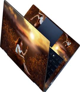SCOTLON _All Panel_Girl sitting alone_ Vinyl Laptop Decal 15.5