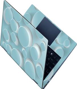 SCOTLON _All Panel_Light green rounds_ Vinyl Laptop Decal 15.5