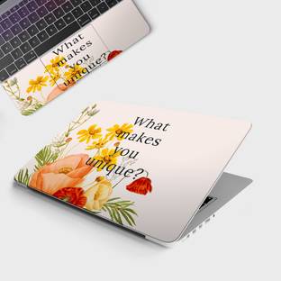Yuckquee WHAT MAKES YOU UNIQUE Full Body Vinyl Laptop Skin 14 Vinyl Laptop Skin Compatible for 14 inch