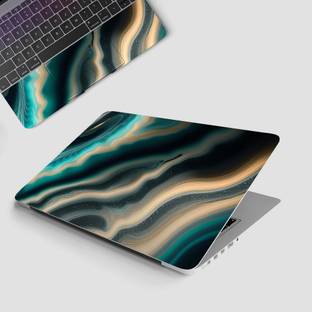 Yuckquee Marble Top+Wrist Pad Vinyl Laptop Skin/Sticker Vinyl Laptop Decal 17.3 M-12 Vinyl Laptop Deca...