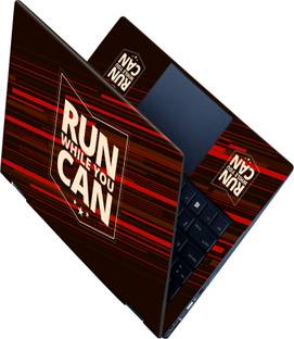 Flipkart SmartBuy _All Panel_ You can run_Premium Vinyl laptop Skin_ Vinyl Laptop Skin Compatible for ...