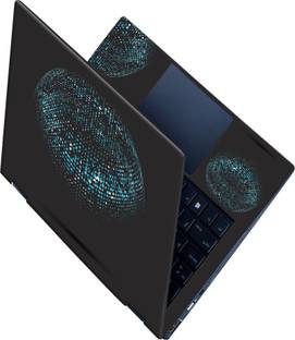 SCOTLON _All Panel_Blue and white square hemisphere_ Vinyl Laptop Decal 15.5