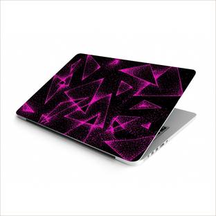 surmul Neon Pink Geometric Triangle Laptop Skin Sticker Matte Laptop Skin Compatible for 15.5 inch