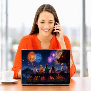 Unique Enterprises LAPTOP SKIN STICKER 15X10 INCH DDP2246 vinyl Laptop Skin Compatible for 15 inch
