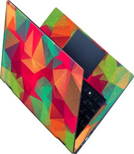 SCOTLON _All Panel_Multi color pyramids_ Vinyl Laptop Skin Compatible for 15.5 inch