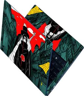 Anweshas Full Body Laptop Skin For 14 to 15.6 inch - Itachi and Kisame legendary Members Self Adhesive Stretched Vinyl Laptop Skin Compatible for 15.6 inch
