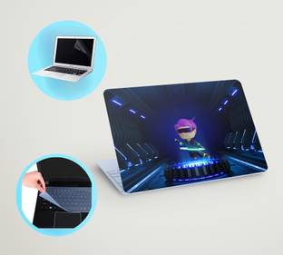 SDM 3in1 laptop skin with track-pad & SCREEN GAURD (gamer) 15.6 inch Vinyl Laptop Skin Compatible for ...